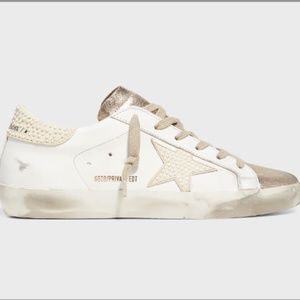 Golden Goose Superstar Pearly Leather Low-Top Sneakers